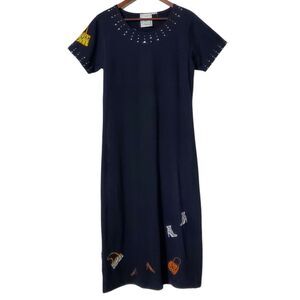 Vintage Michael Simon Maxi Dress Size S 90s Y2K Bags Purse Heels Womens